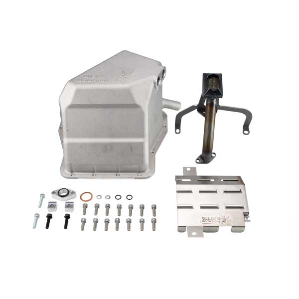 Killer B Motorsport 3-Piece Cast Super G-EJ Pan, High Flow Pickup, And Baffle