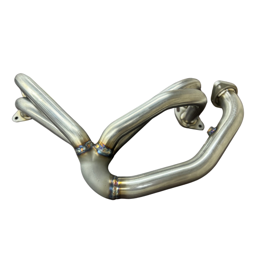 Killer B Motorsport 321 Stainless Steel Holy Header With 2-Bolt Flange and Up Pipe
